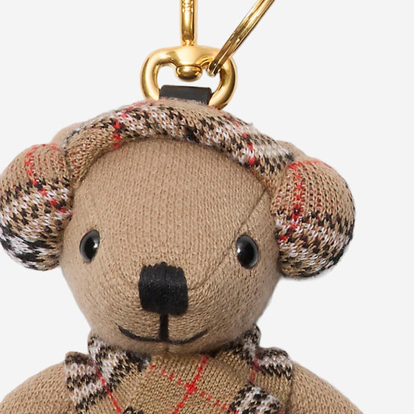 Thomas Bear Charm Beige Wool Accessory