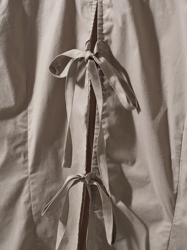 Stretch Cotton Shirt With Classic Collar Beige Organic