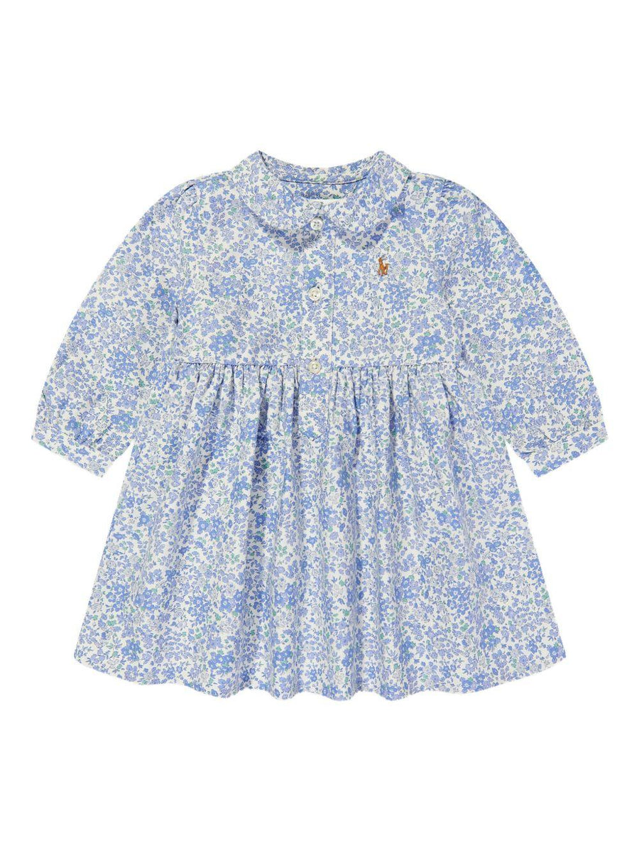 Polo Ralph Lauren Kids Dress Indigo Cotton