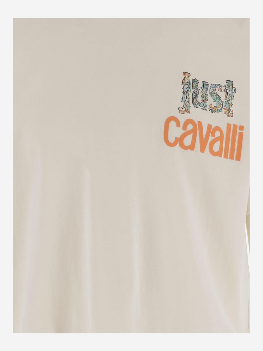 Cotton T-Shirt With Graphic Print White T-shirts
