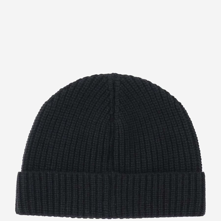 Beanie Hat Vlogo Black Cashmere