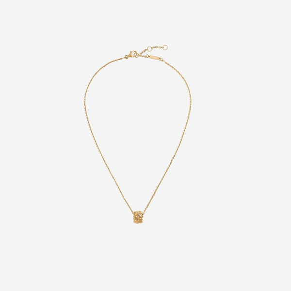 Pendant Necklace Plait Gold Silver