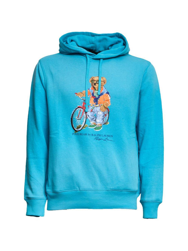 Sweatshirt Polo Bear Light Blue Cotton Sweatshirts