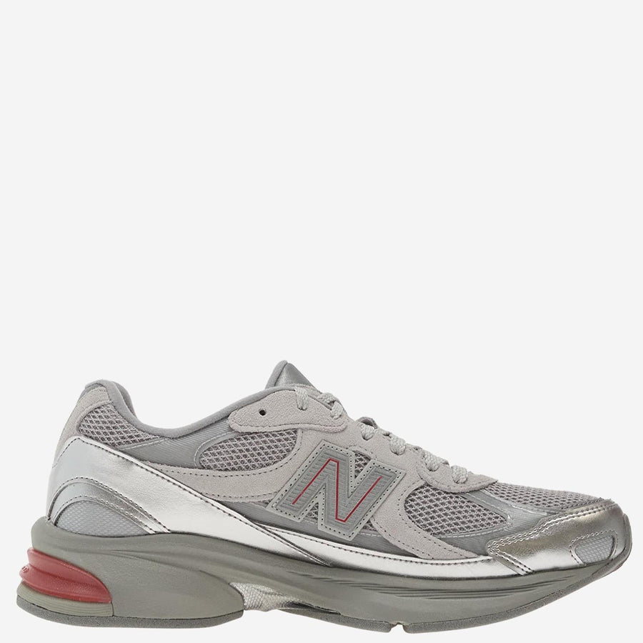 Sneakers Grey Leather Trainers
