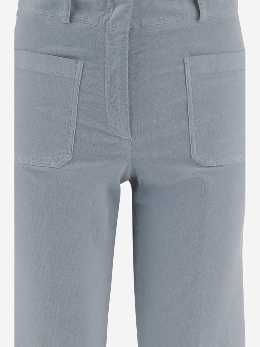 Trousers Nina Light Blue Cotton
