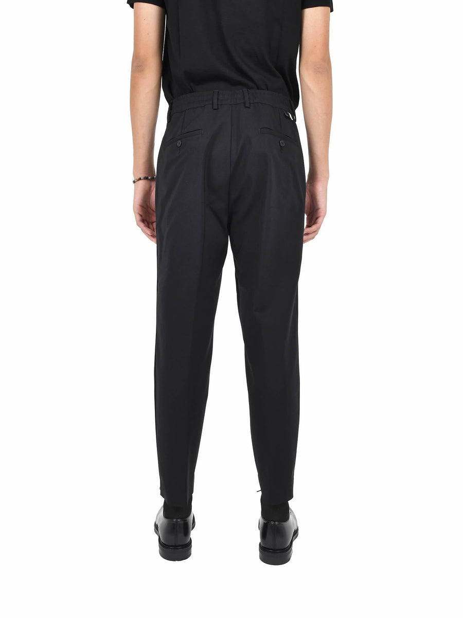 Trousers Black Cotton