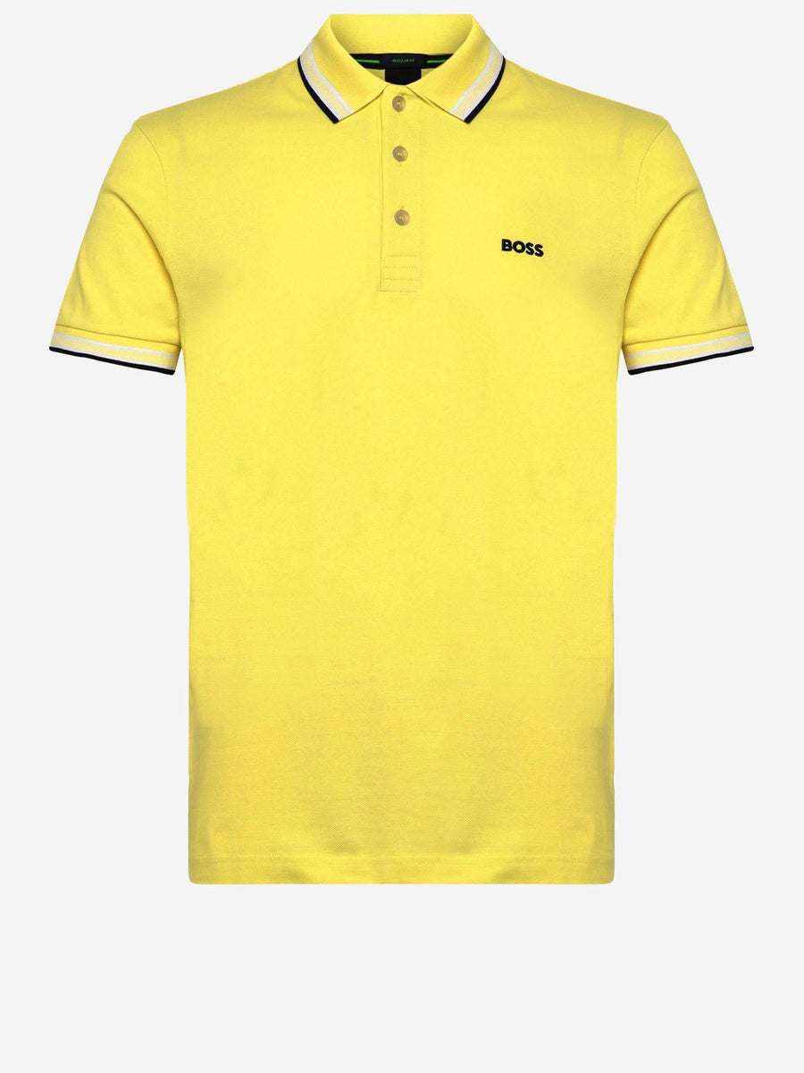 Polo Shirt Cotton Piqué Yellow