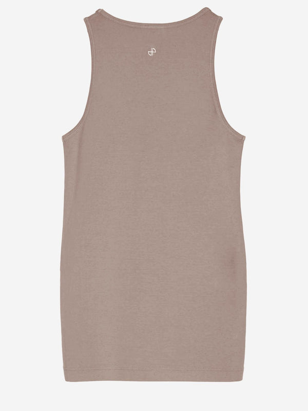 Tank Top Beige Cotton
