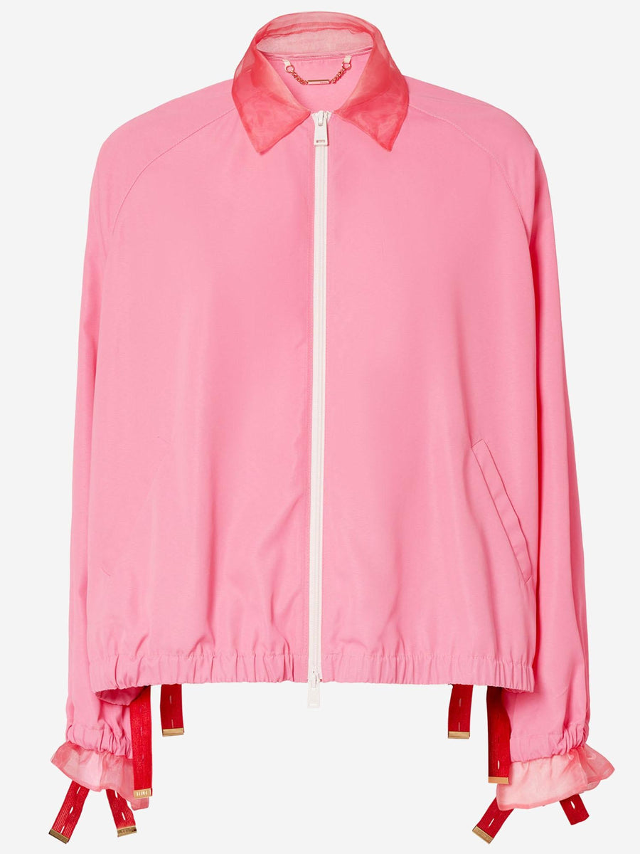 Bomber Jacket Technical Viscose Pink