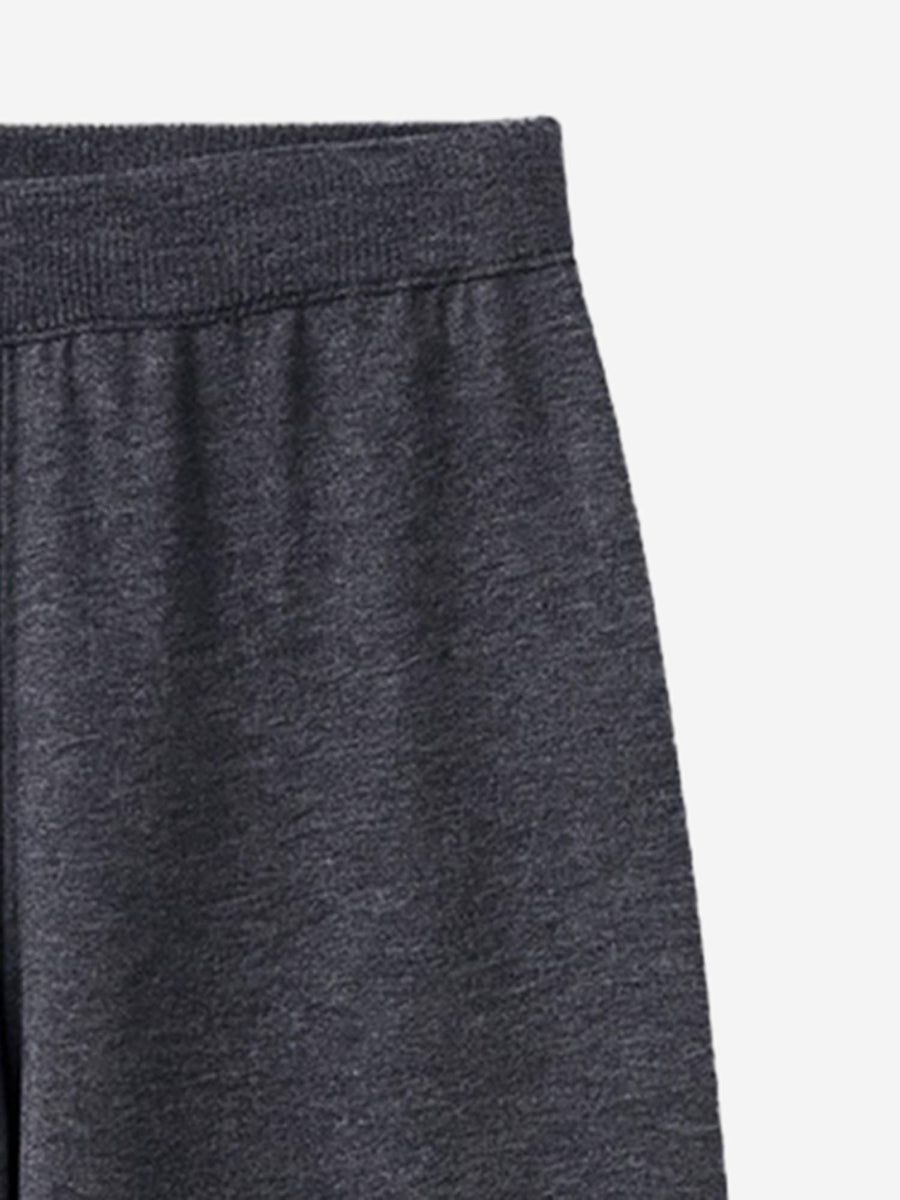 Jogging Pants Olia Wool-Blend Grey Trousers