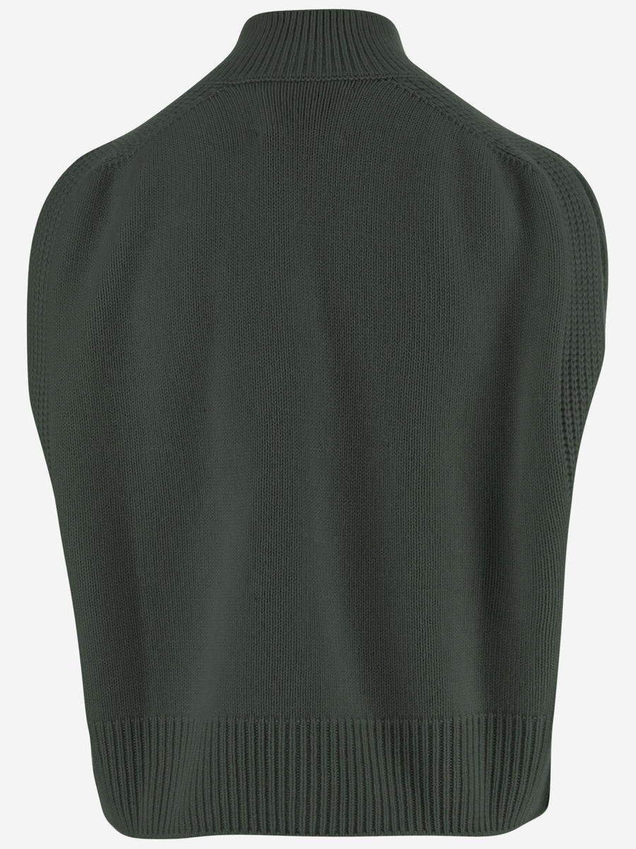 Cashmere Sleeveless Sweater Green