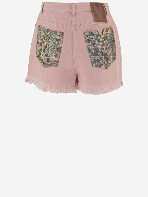 Cotton Blend Shorts Pink