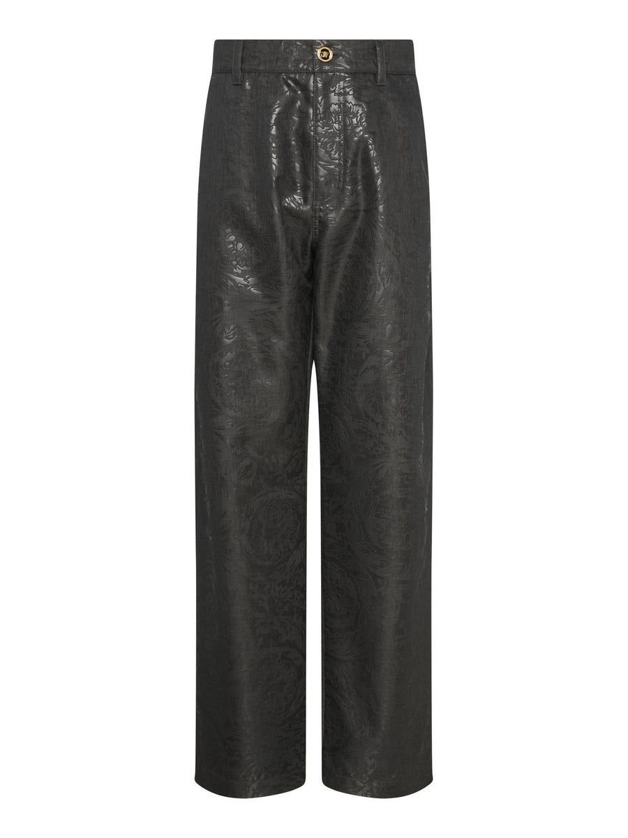 Trousers Grey Jacquard