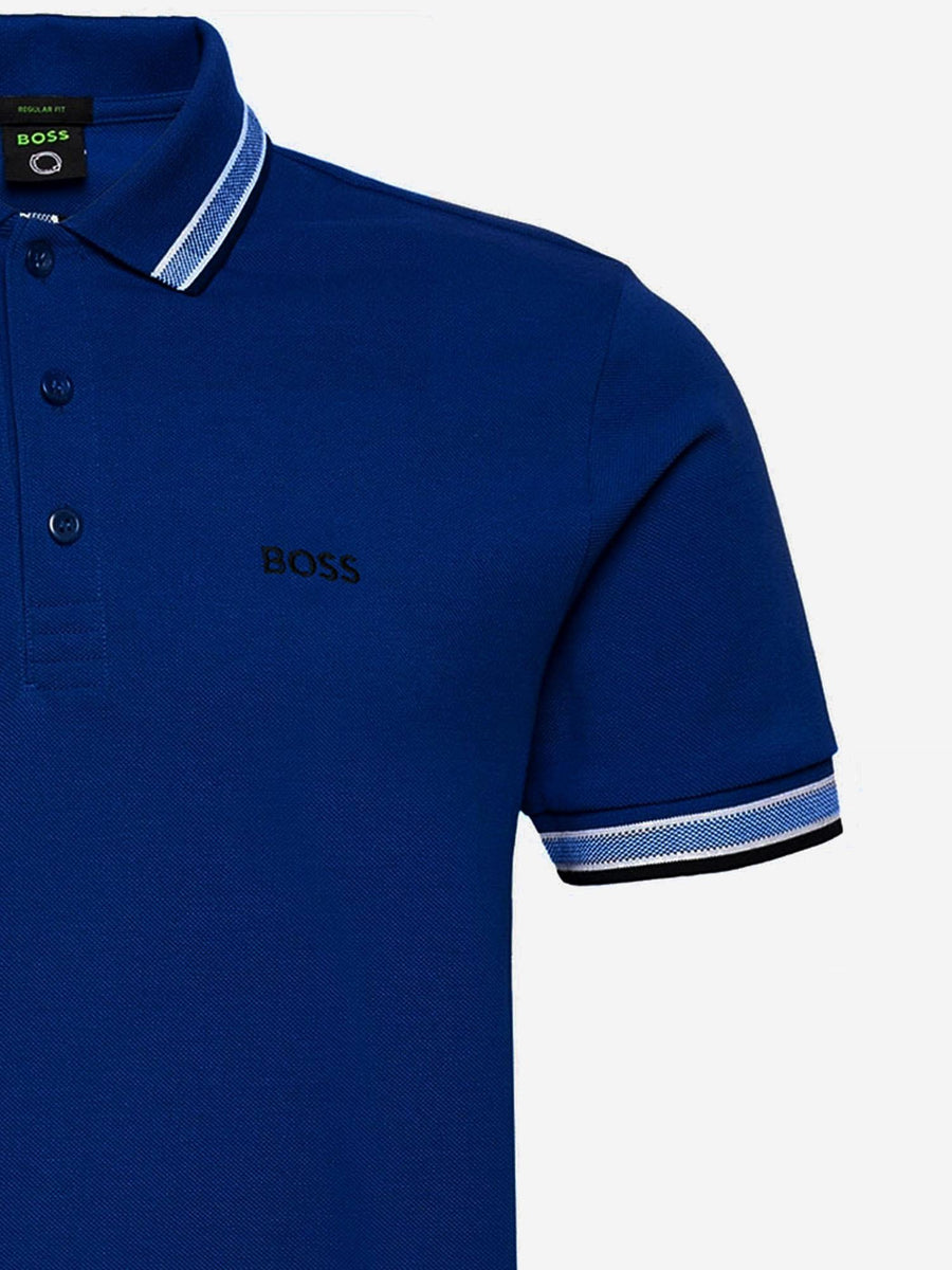 Polo Shirt Piqué Cotton Dark Blue