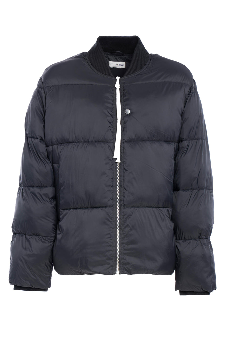 State Of Order Down Jacket Black Polyamide Padded &
