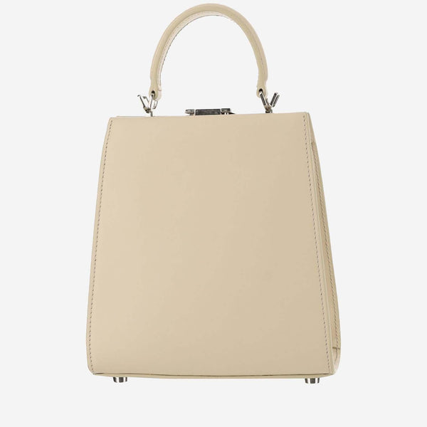 Anna Mini Leather Handbag Ivory Handbags