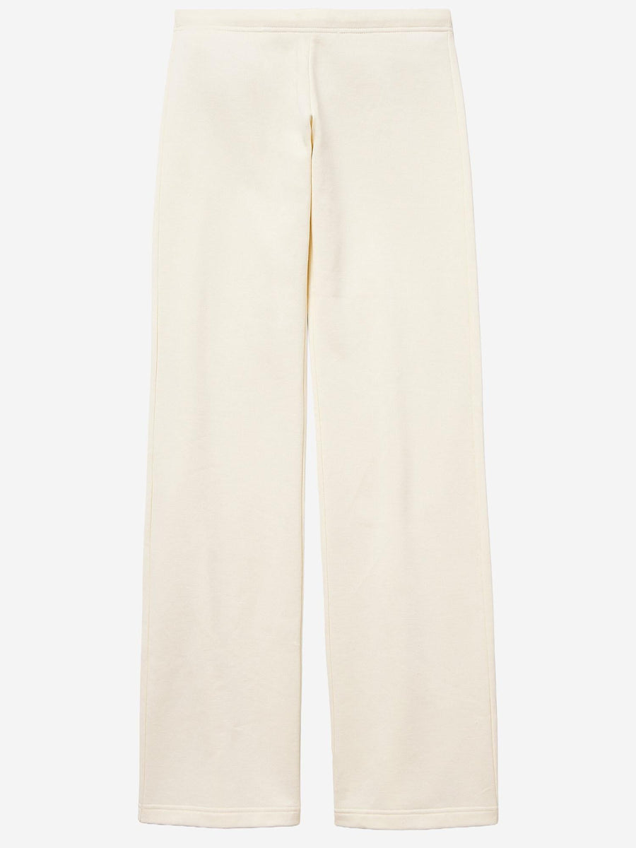Cotton Jogging Pants Ivory Trousers