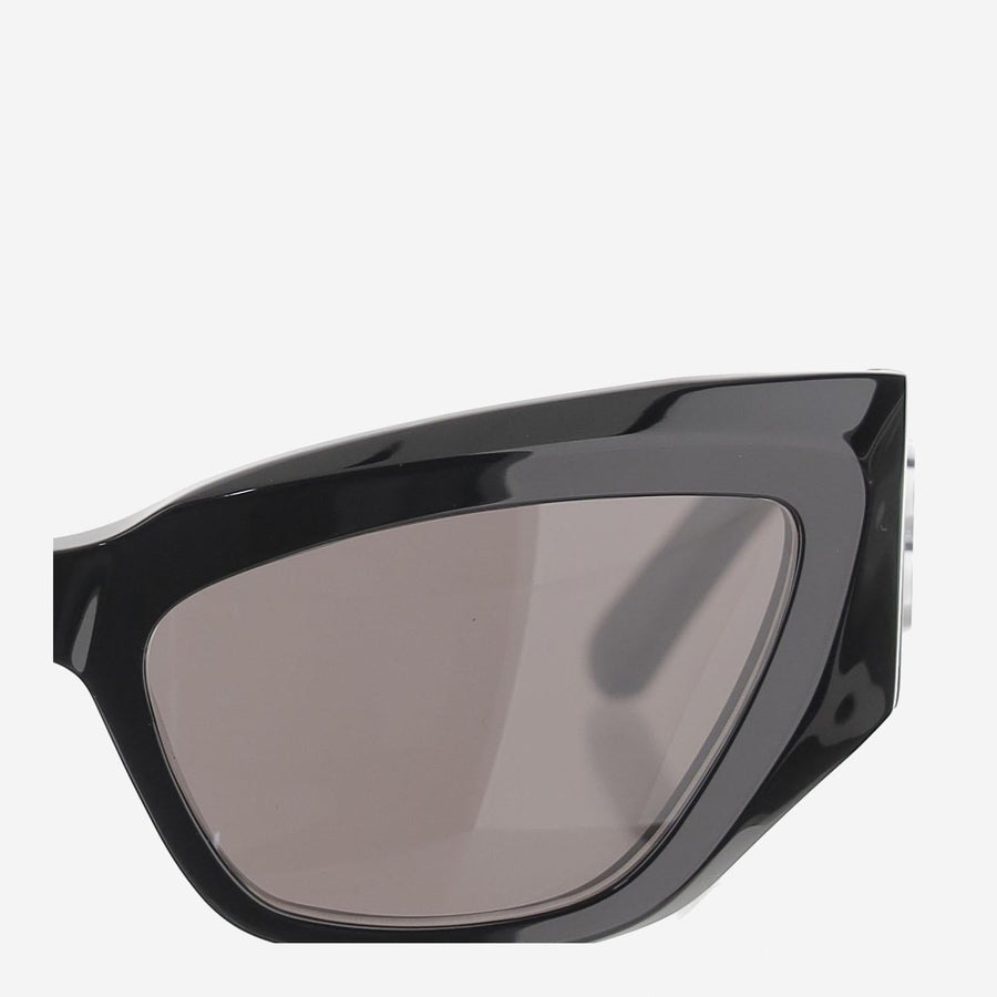 Geometric Shape Sunglasses Black Acetate