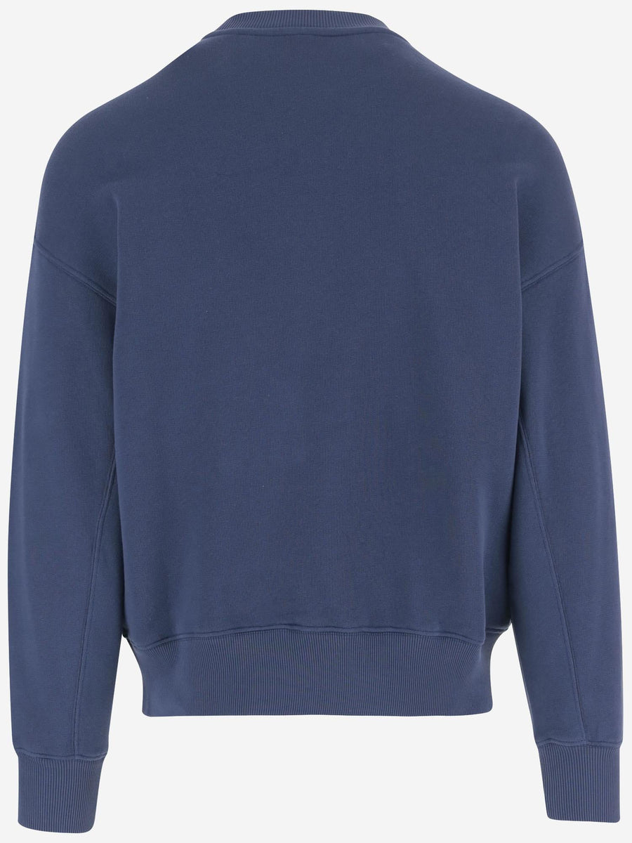 Cotton Sweatshirt With Logo Navy Sweatshirts