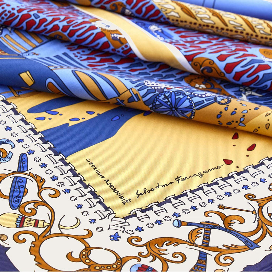 Silk Scarf Beige