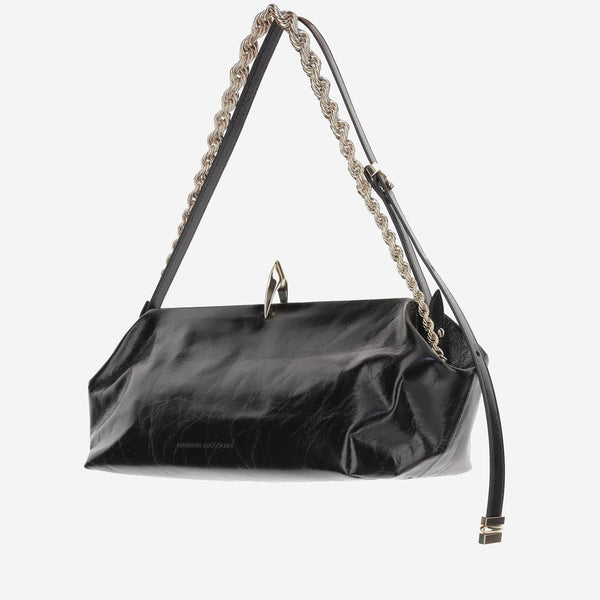 Sophia Leather Bag Black Calfskin Shoulder
