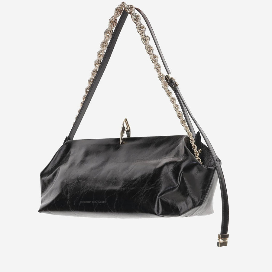 Sophia Leather Bag Black Calfskin Shoulder