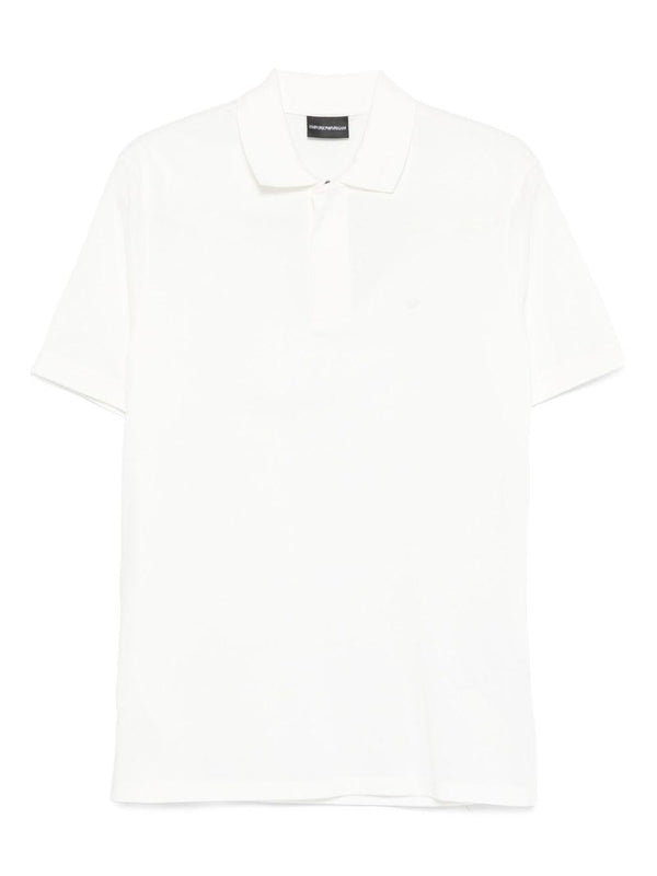 Polo Shirt White Cotton