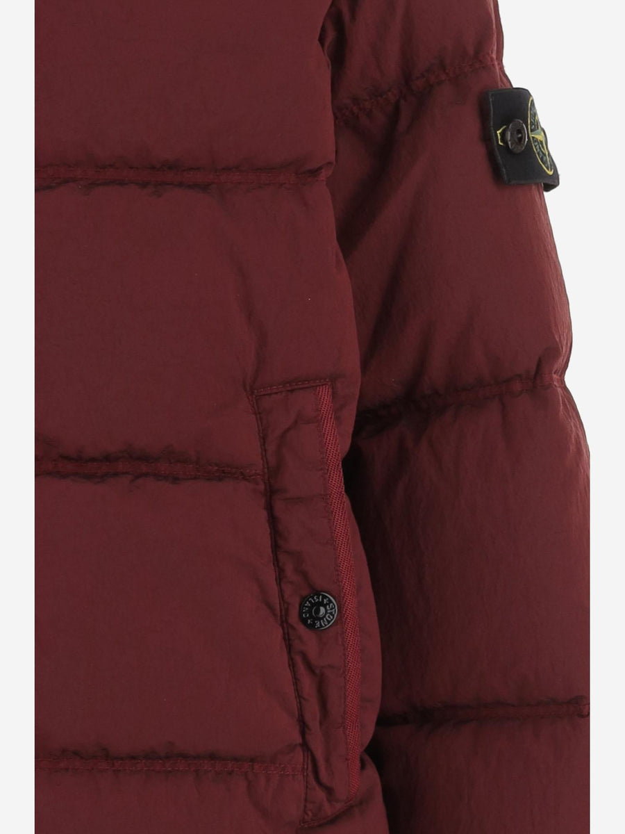 Down Jacket Red Polyamide
