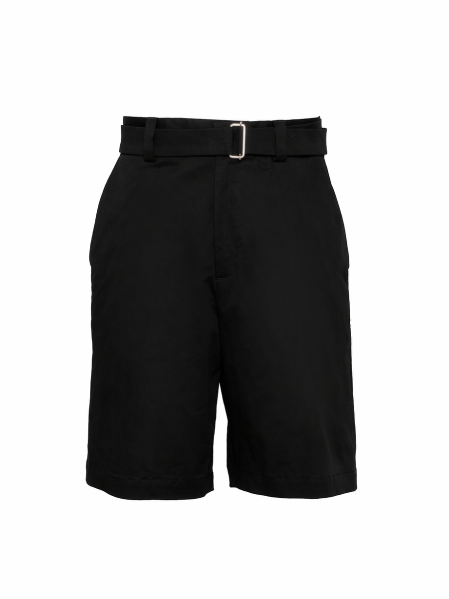 Shorts Regular-Fit Black Cotton
