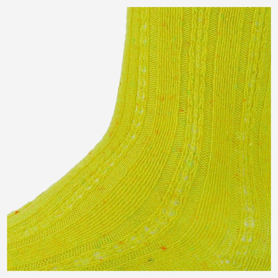 Wool Blend Short Socks Yellow