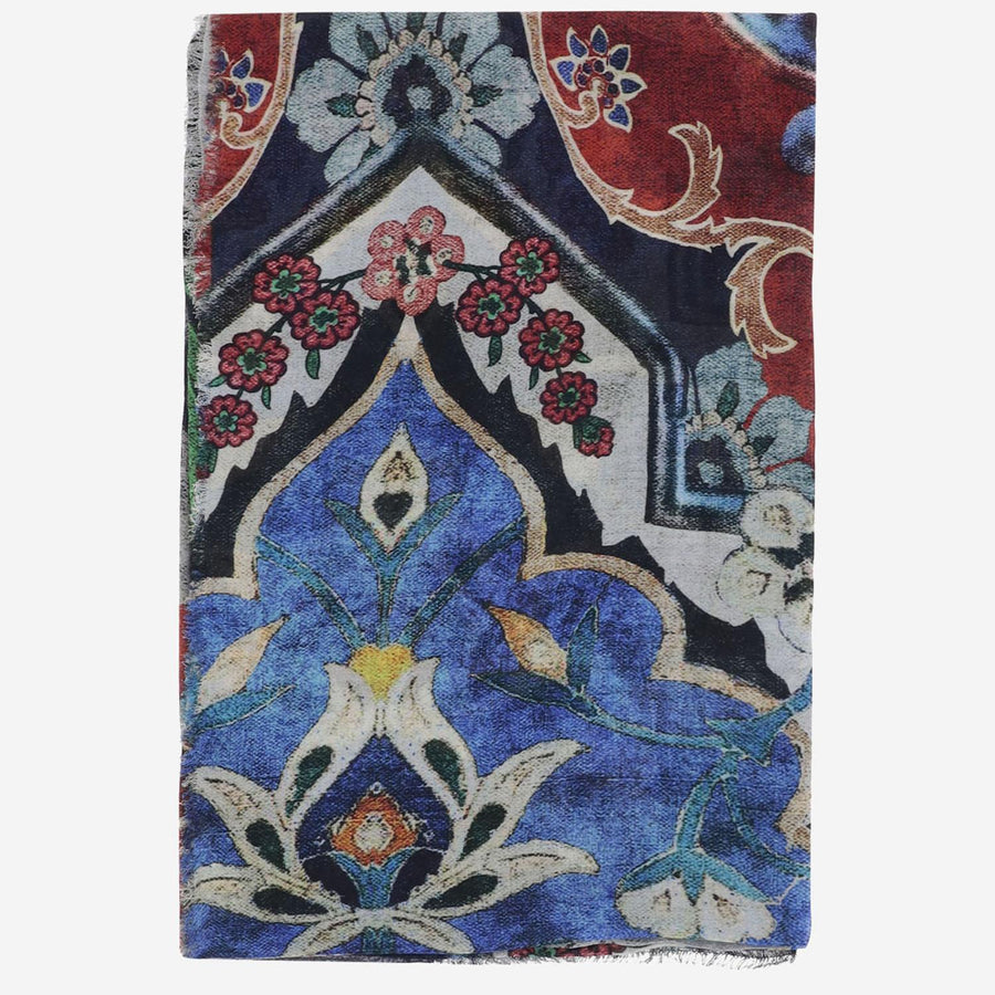 Scarf Bluette Modal And Cashmere Multicolour
