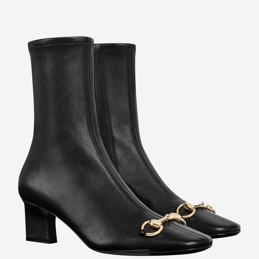 Ankle Boots Leather Black