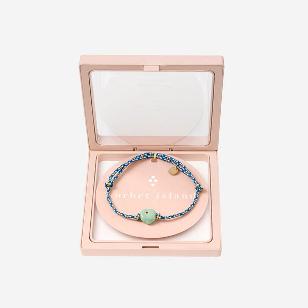Bracelet Guardian Multicolour Glass Bead Fabric