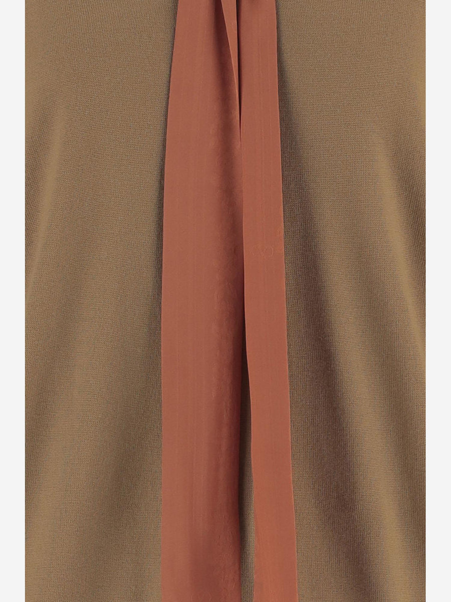 Sweater Wool V-Neck Beige