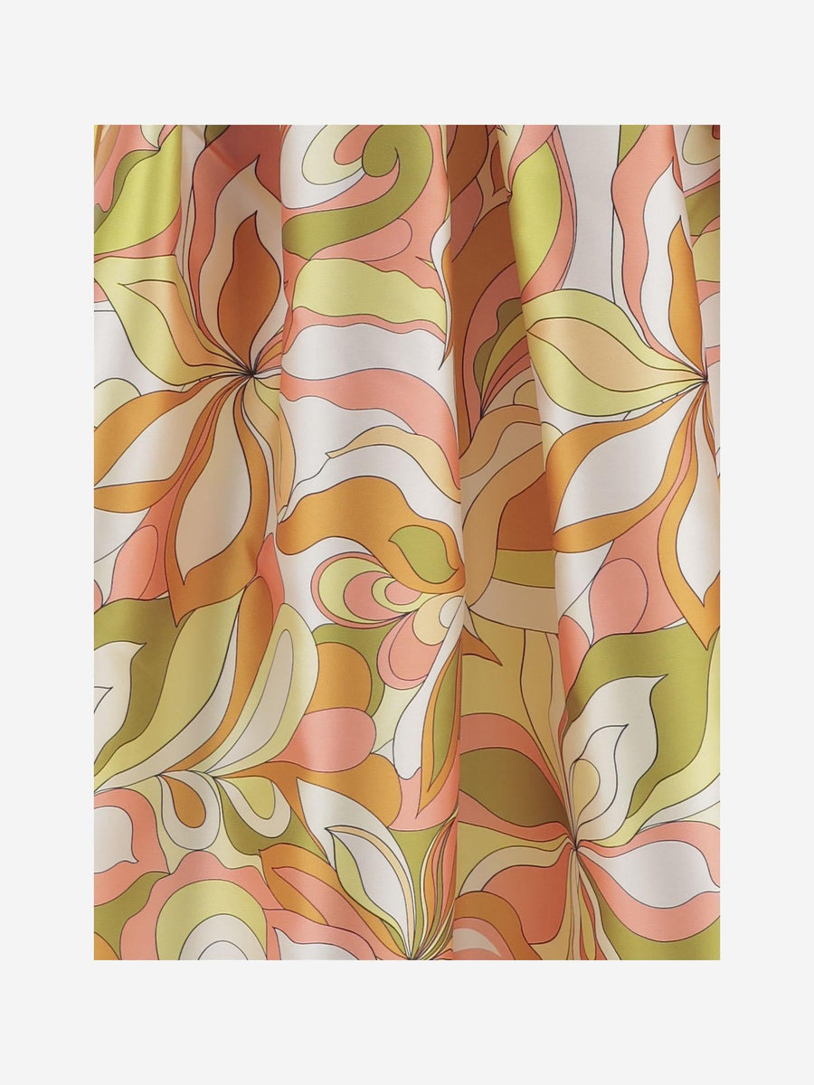 Flared Skirt Multi Polyester