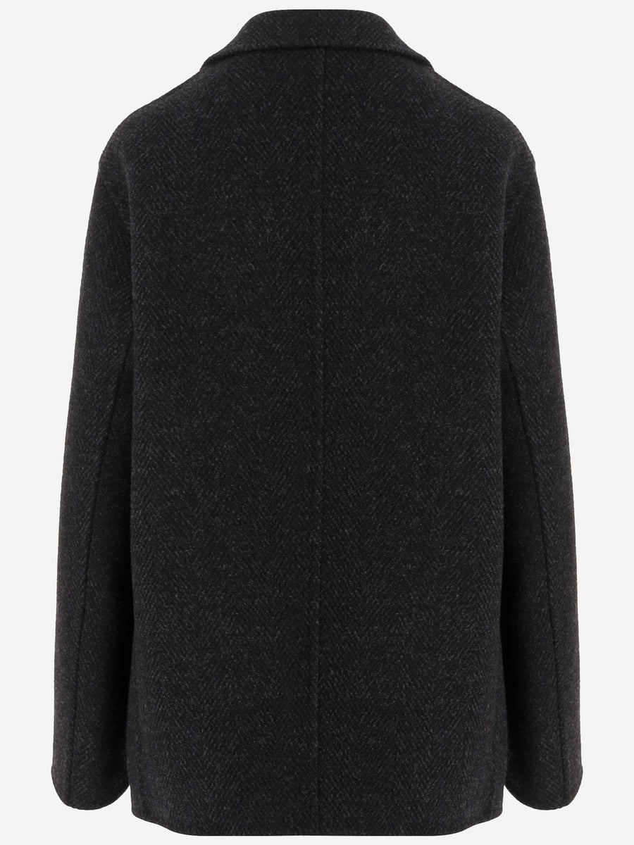 Wool Coat Dark Grey