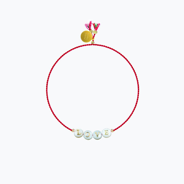 Shell Bracelet With Glass Pearls Multicolour Fabric/glass