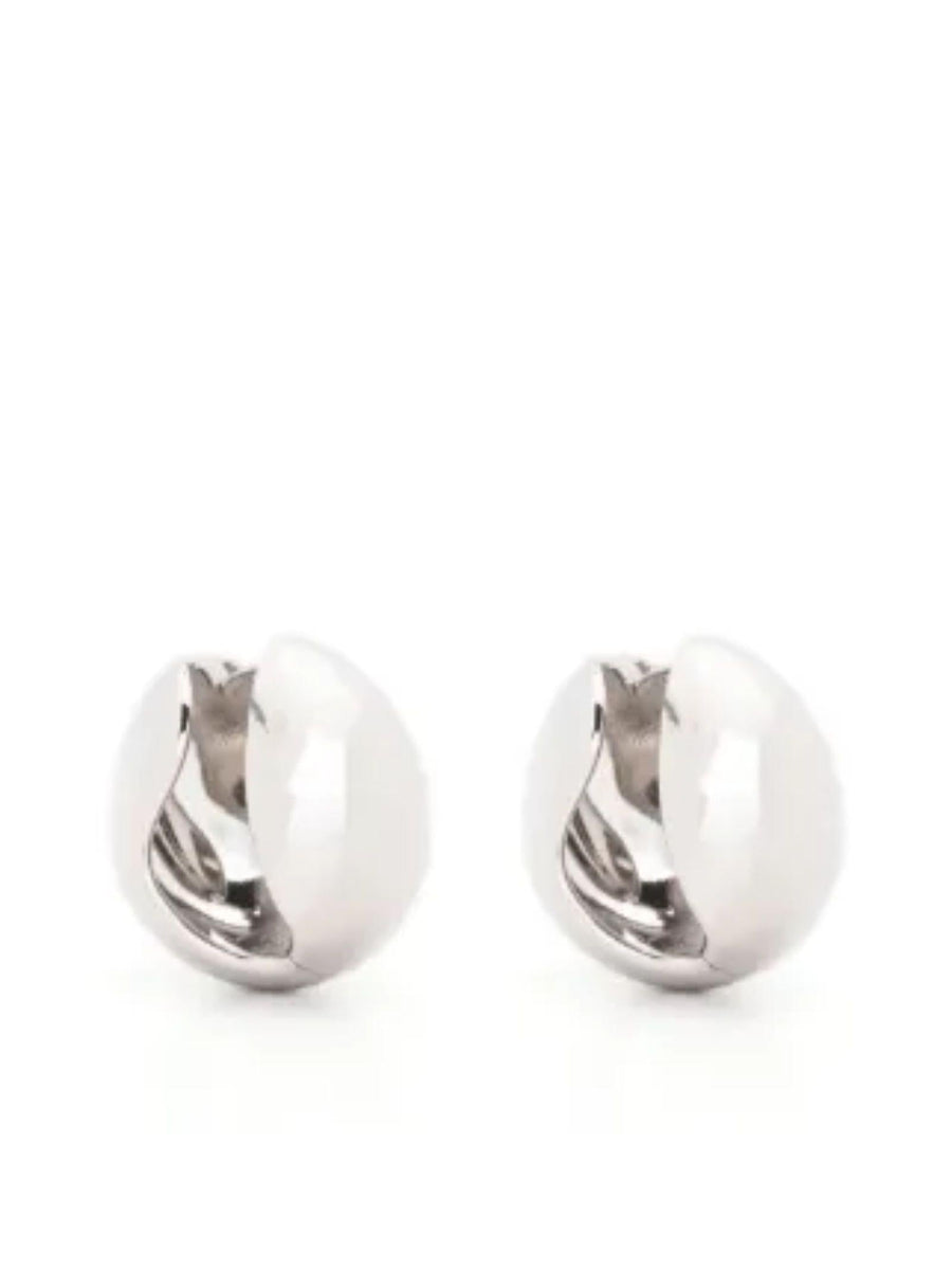 Earrings Xl Logo Creole Silver Brass
