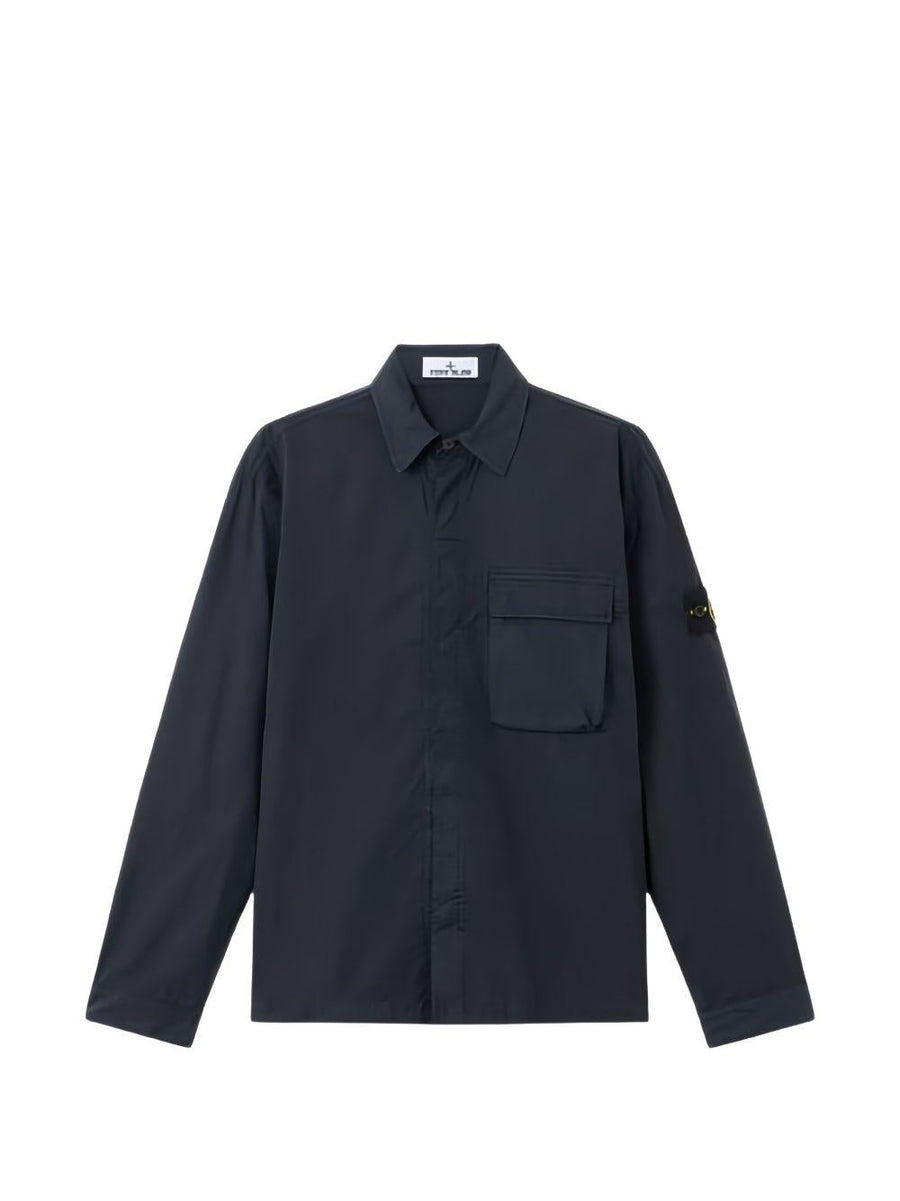 Shirt Stone Island Blue Cotton