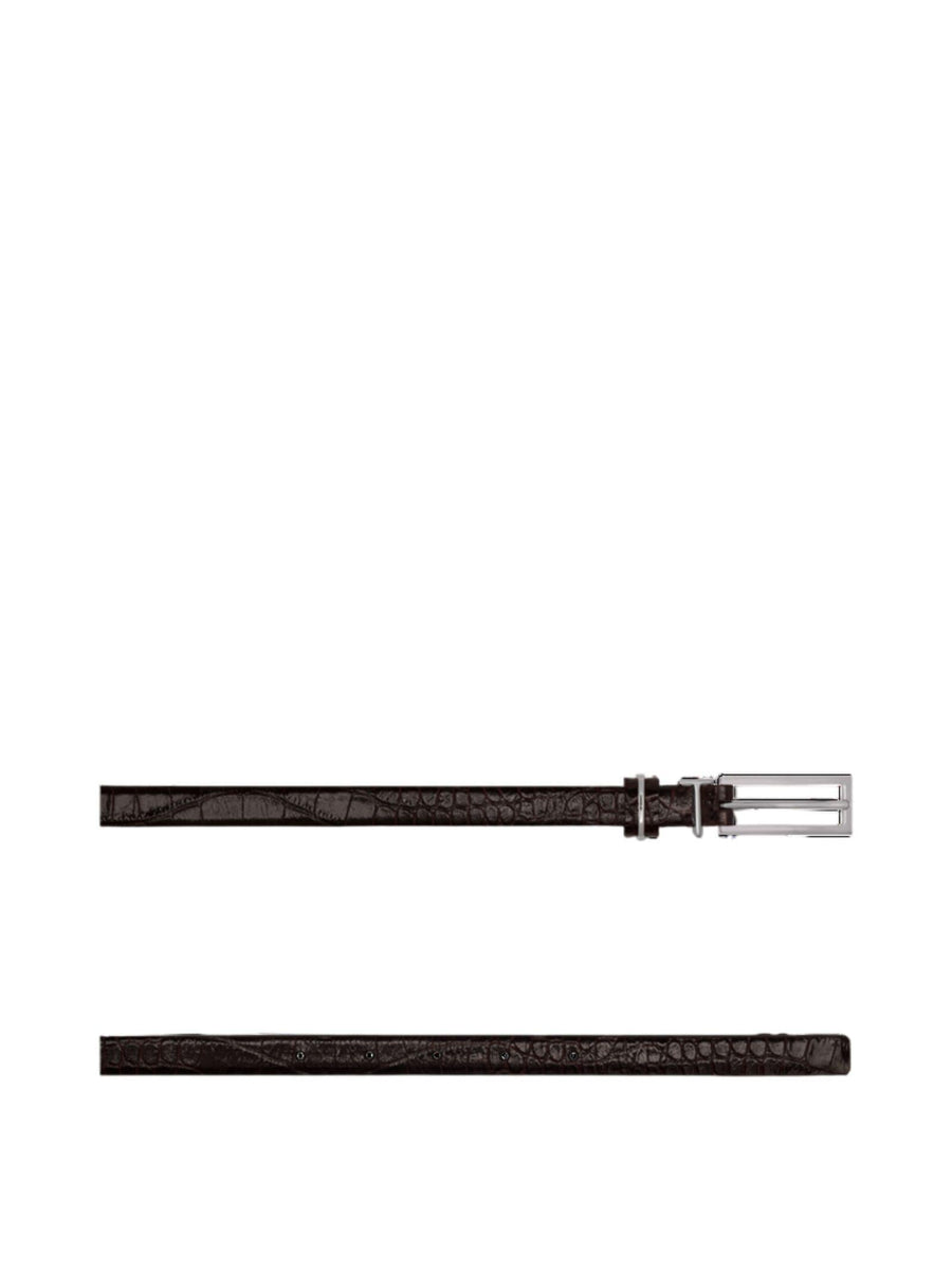 Leather Belt T Loop Black Calf