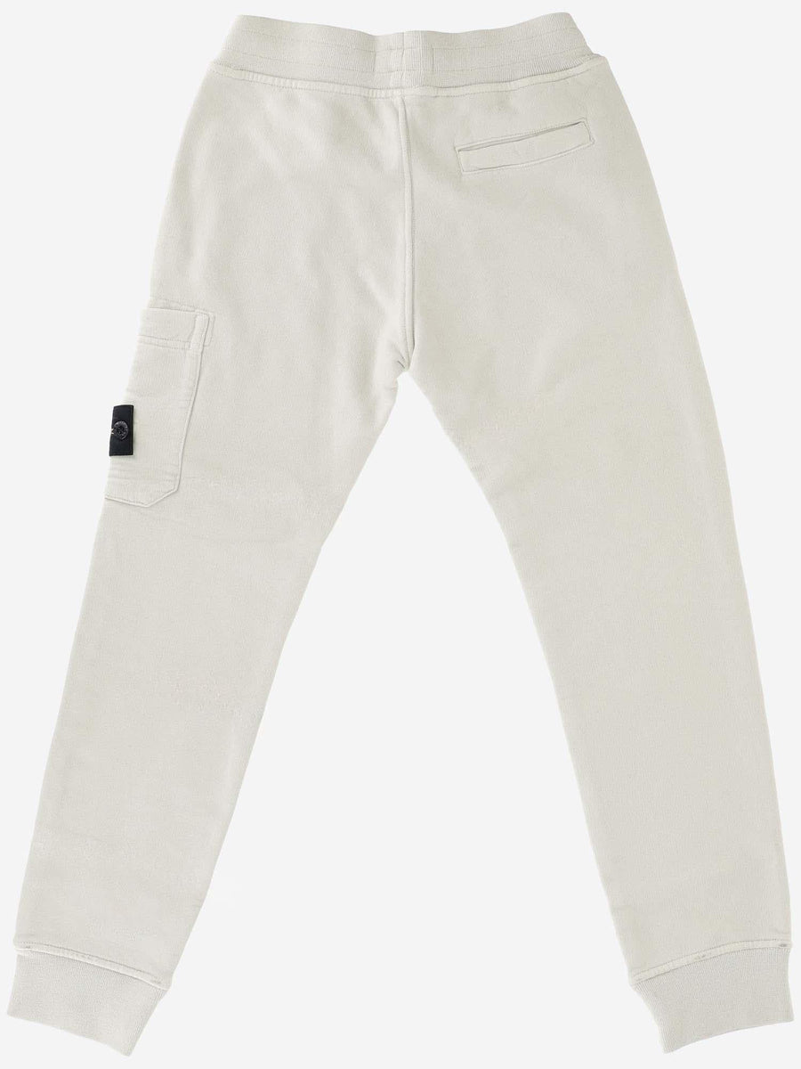 Kids Cotton Joggers White Trousers