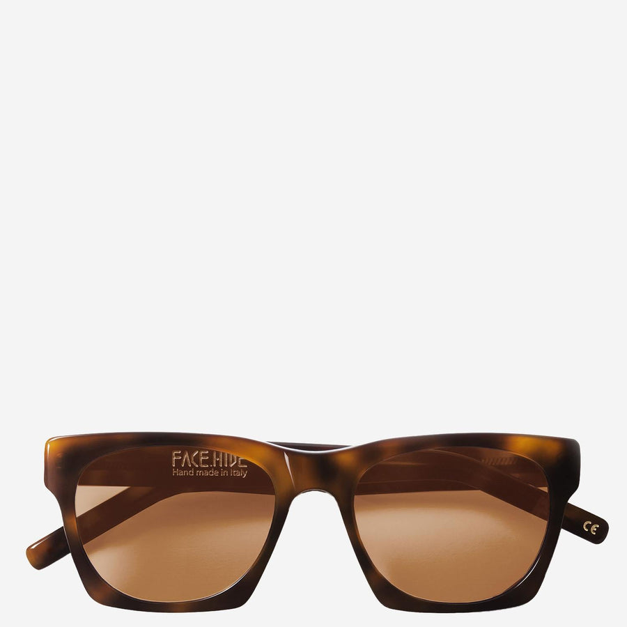 Logo Sunglasses Brown Acetate