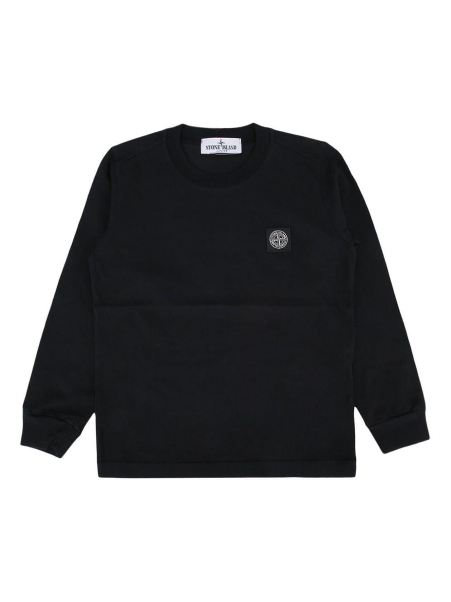 Stone Island Junior T-Shirt Black Cotton T-shirts