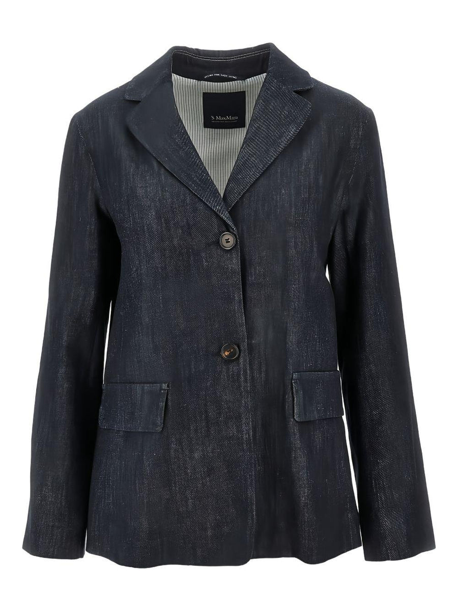 Blazer Smmleone Blue Cotton Jacket
