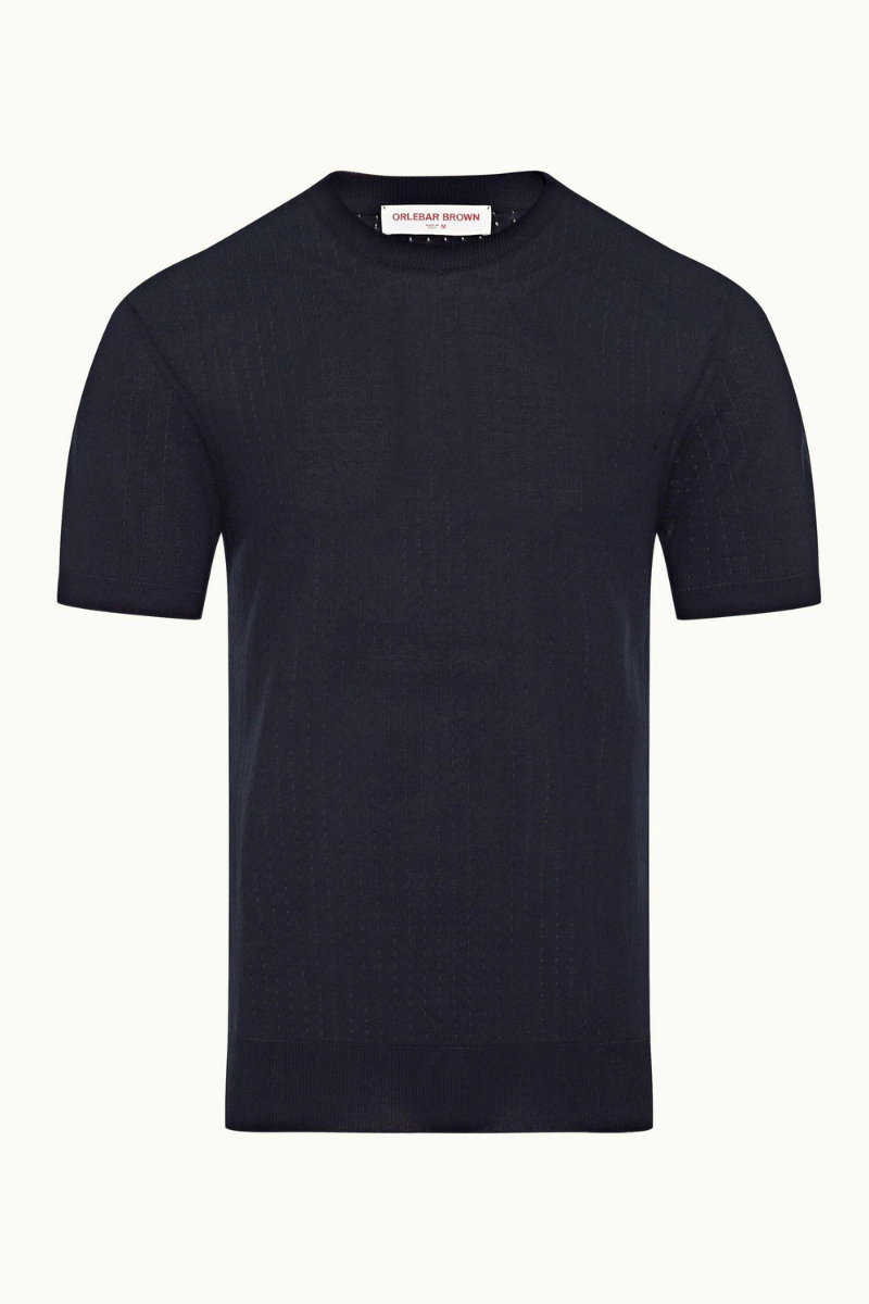 Orlebar Brown 70% organic cotton t-shirt in navy