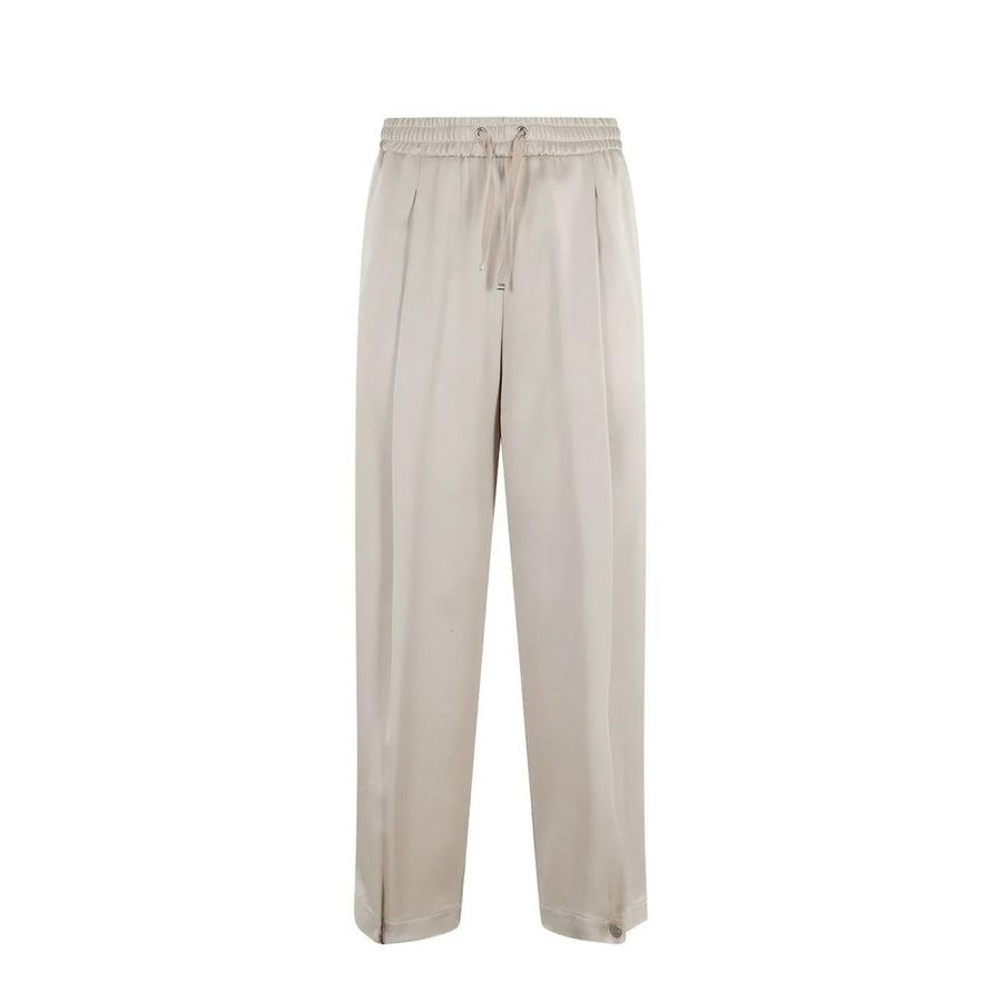 Herno 71% Acetate trousers in beige