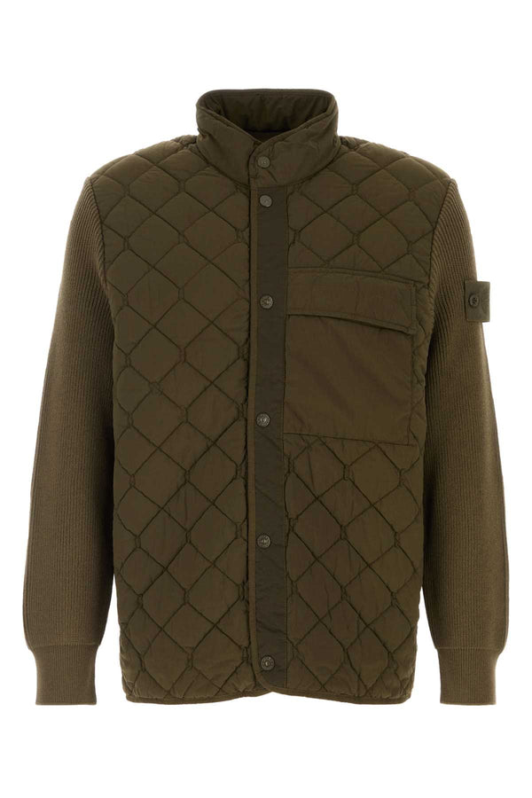 Army Green Nylon Jacket Giubbini
