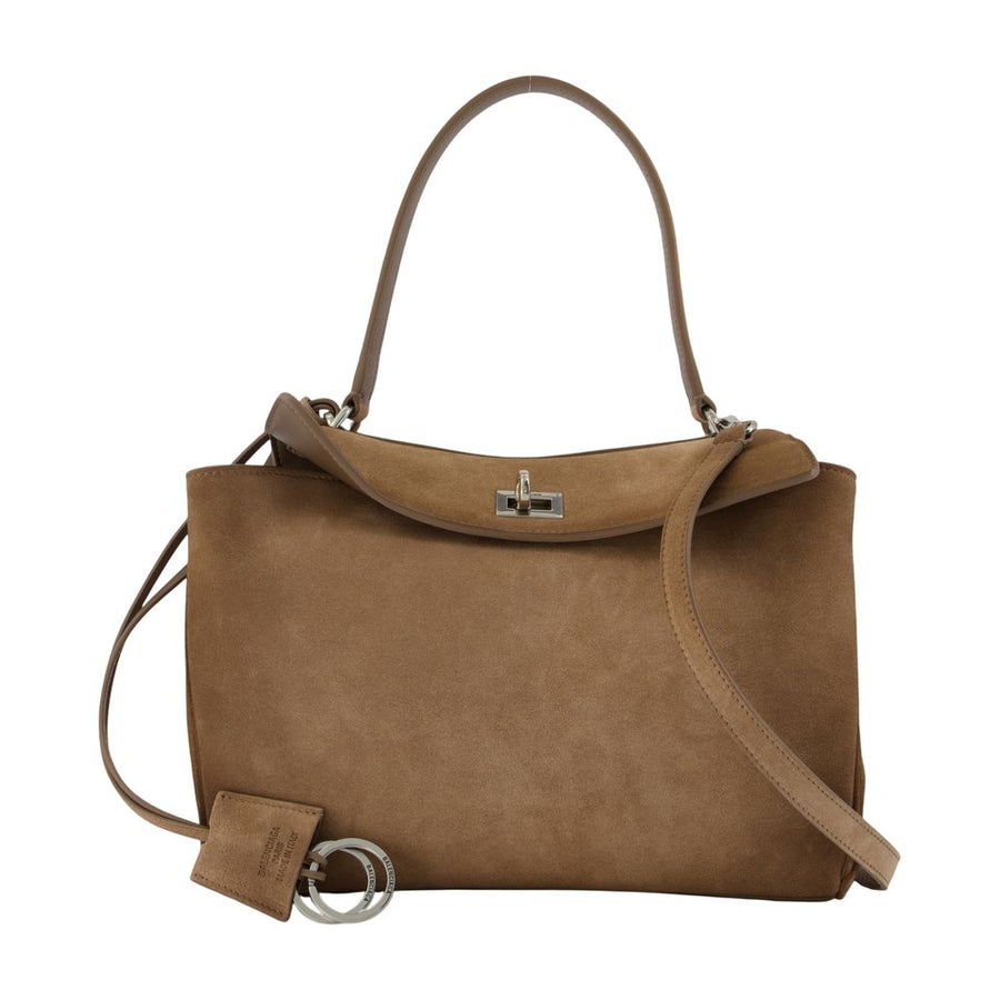 Balenciaga calfskin crossbody bag in brown