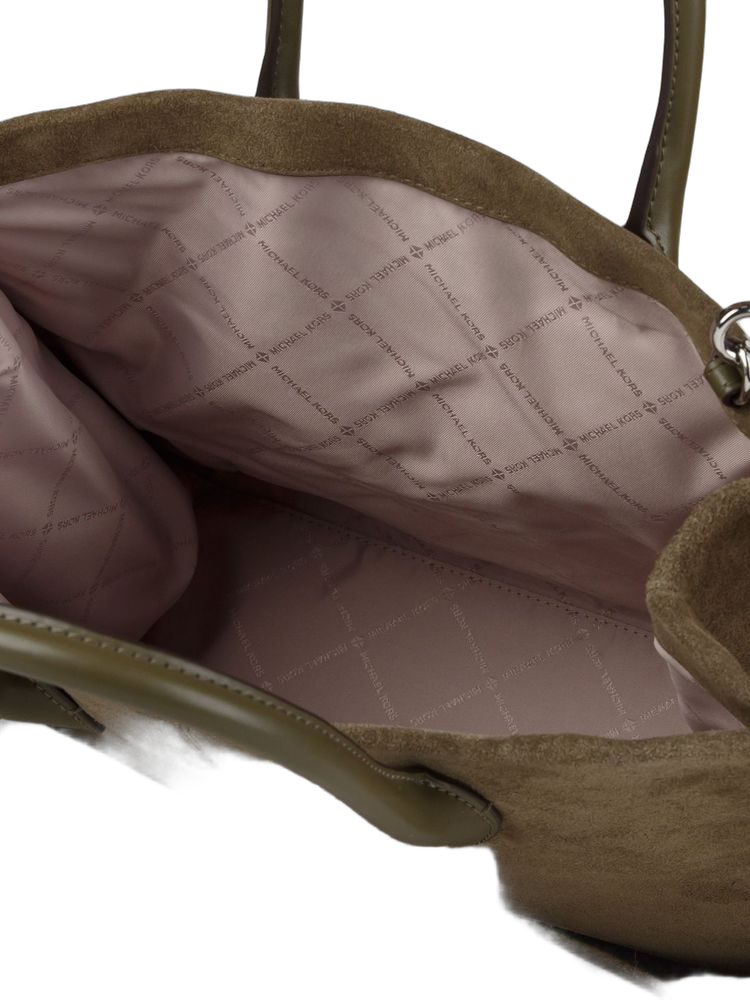 Michael Kors 100% Suede tote bag in olive