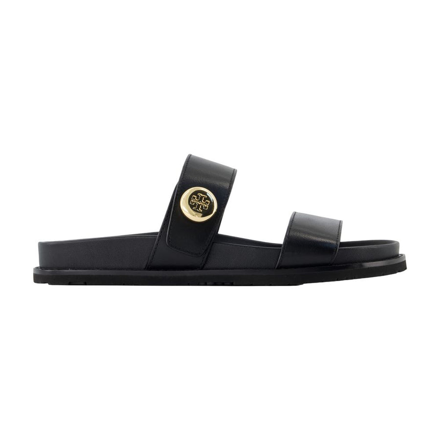 Tory Burch calfskin sandal in black